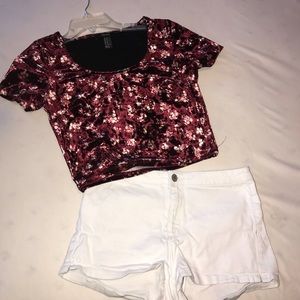 Floral crop top